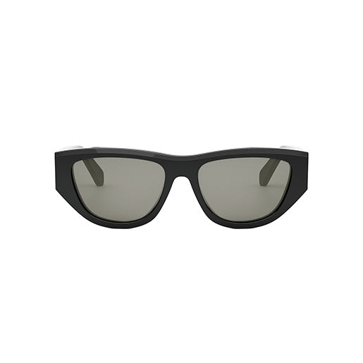 CL40278U 01A: occhiale da sole a gatta Celine Acetato Nero Lucido, Lenti Grigio Organico