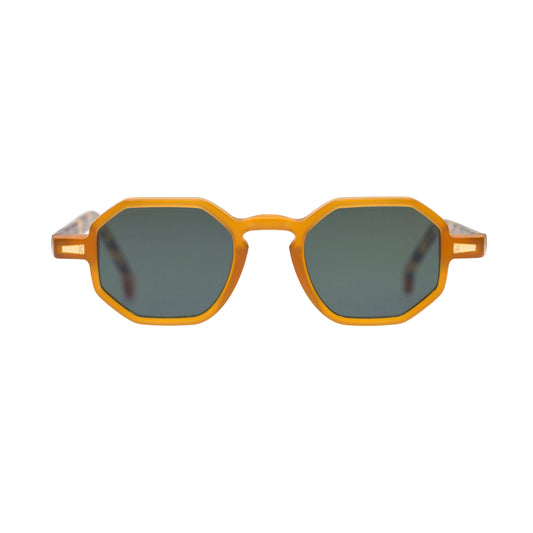 Kyme Occhiali da sole Miele - lente verde Kyme Rio: occhiale da sole poligonale made in Italy