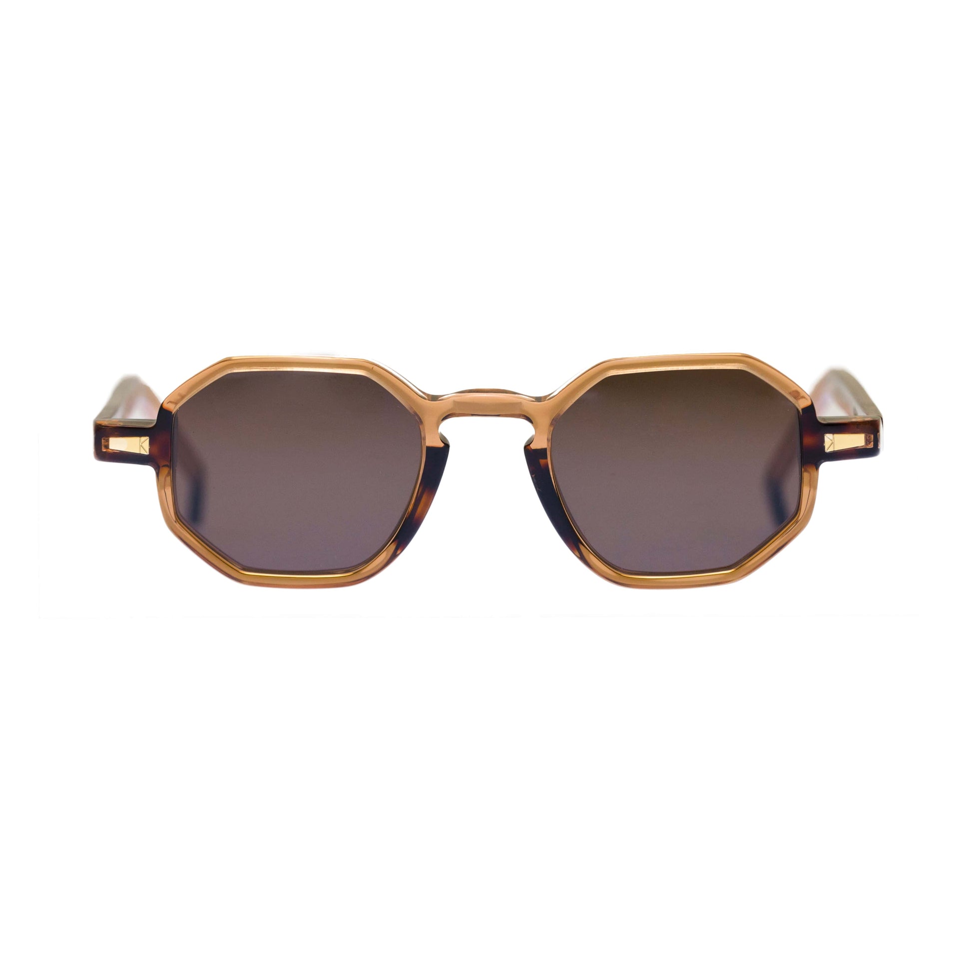 Kyme Occhiali da sole Sabbia trasparente - lente marrone Kyme Rio: occhiale da sole poligonale made in Italy