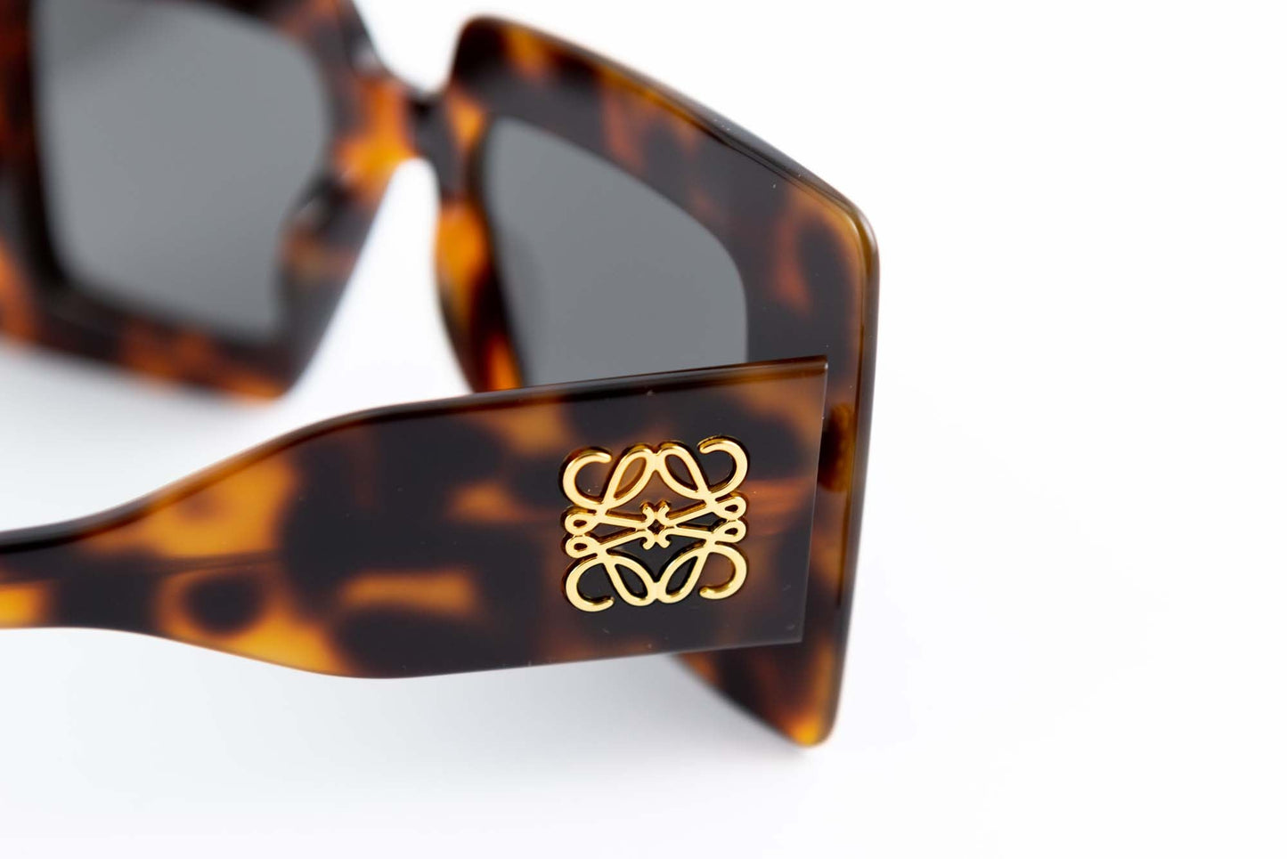 Loewe Occhiali da sole Acetato / Rettangolare LOEWE Occhiale da sole visore Chunky Anagram havana