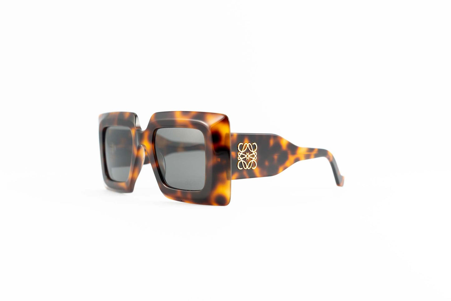 Loewe Occhiali da sole Acetato / Rettangolare LOEWE Occhiale da sole visore Chunky Anagram havana