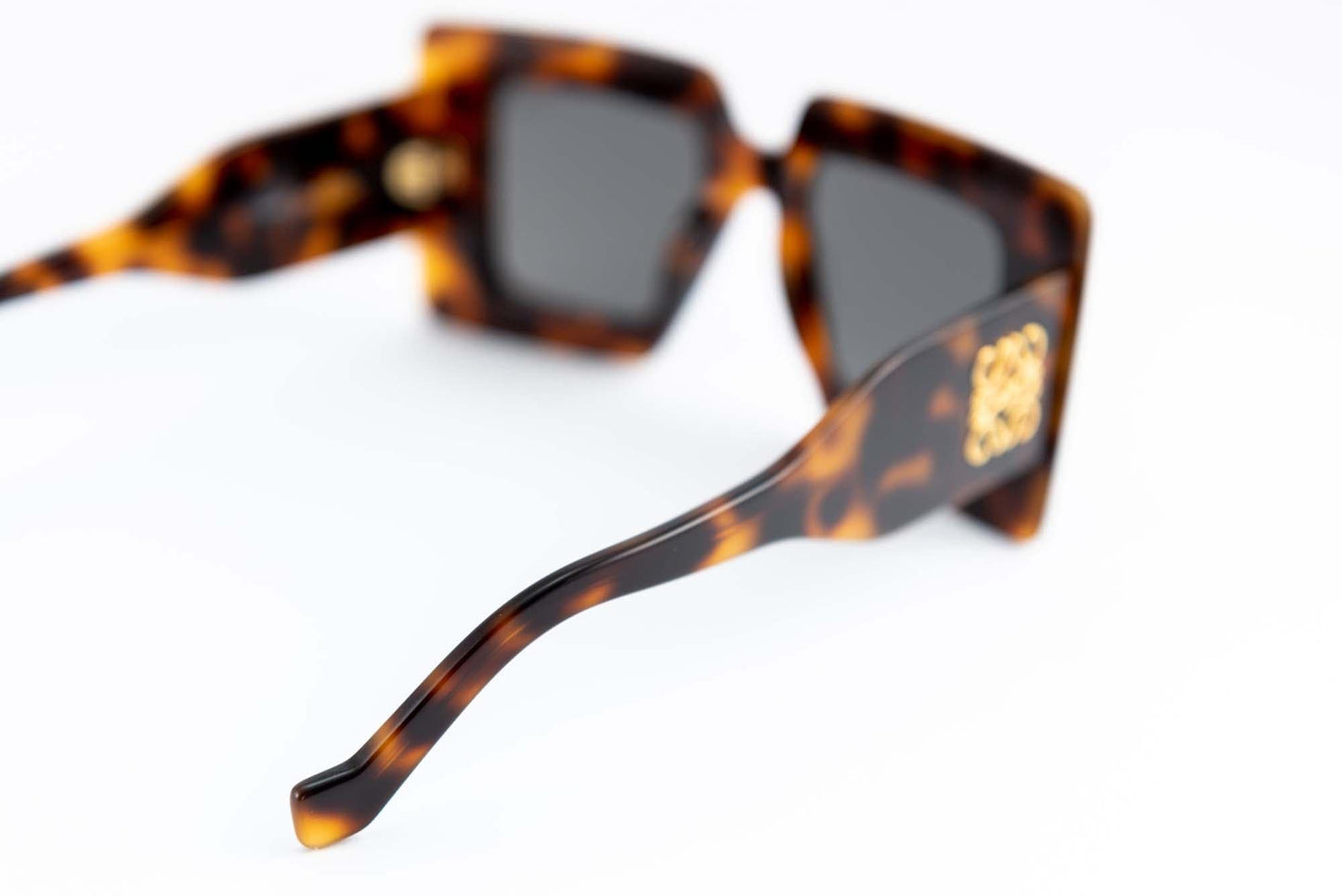 Loewe Occhiali da sole Acetato / Rettangolare LOEWE Occhiale da sole visore Chunky Anagram havana