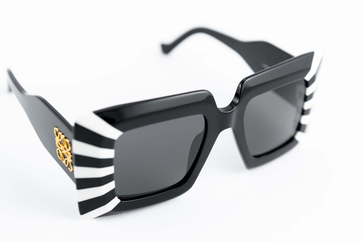 Loewe Occhiali da sole Acetato / Rettangolare LOEWE Occhiale da sole visore Chunky Anagram nero