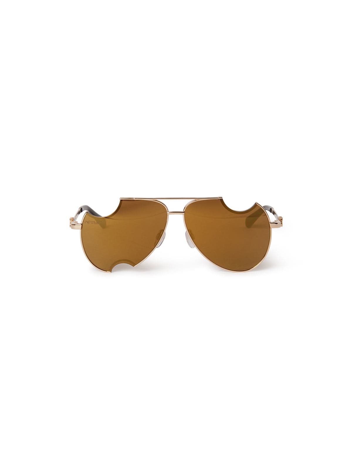 Off-White Dallas: Gold sunglasses with gold lenses –  - eyewear  store