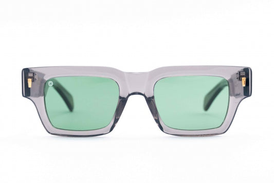 Kyme Boxy: occhiale da sole grigio streetwear squadrato made in Italy