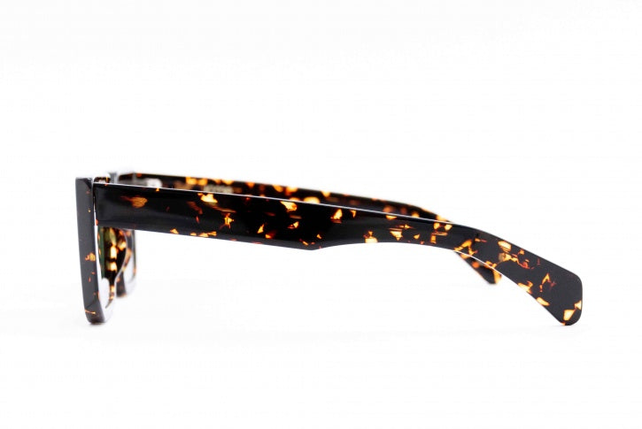 Kyme Cozy: occhiali da sole avana scuro streetwear made in Italy