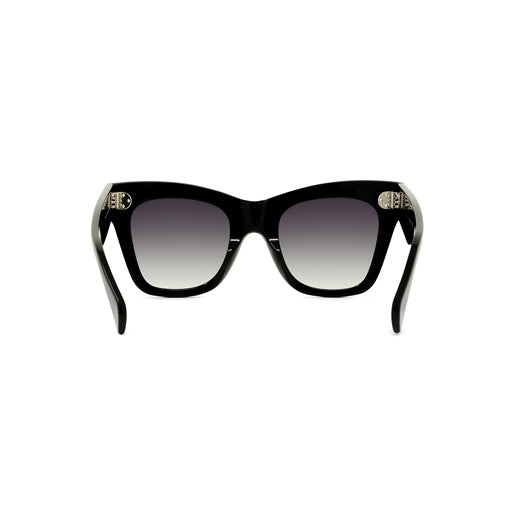 CL4004IN 01D: occhiale da sole a gatta Celine Acetato Nero Lucido, Lenti Grigio Polarizzate