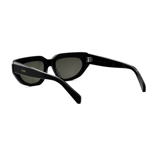 CL40273U 01A: occhiale da sole a gatta Celine Acetato Nero Lucido, Lenti Grigio Organico