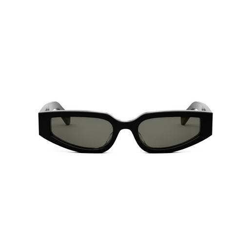 CL40269U 01A: occhiale da sole a gatta Celine Acetato Nero Lucido, Lenti Grigio Organico
