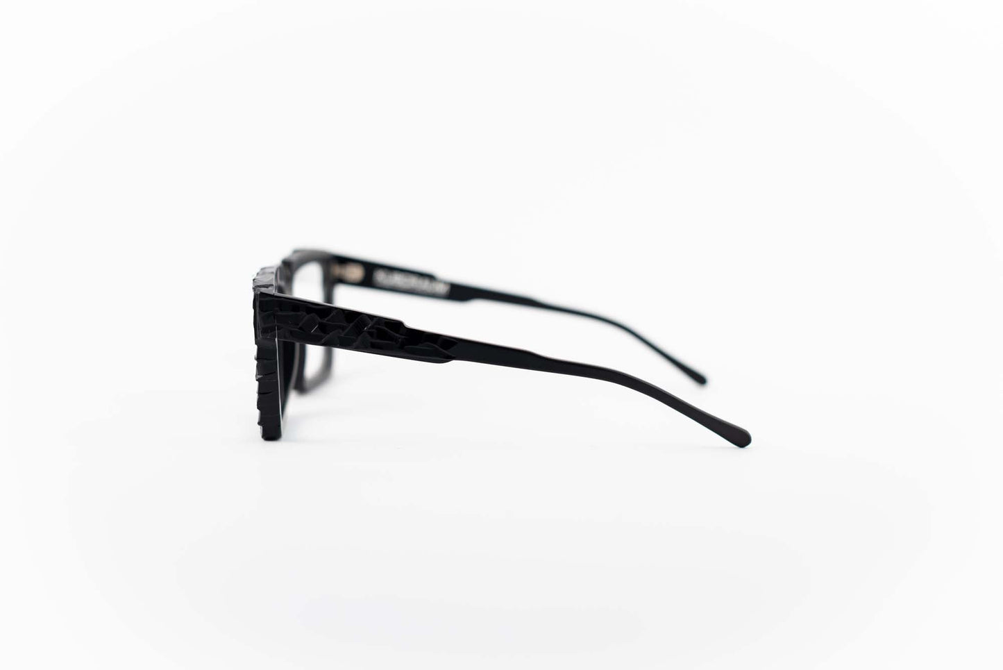 Kuboraum Occhiali da vista Nero / Acetato / Squadrato Kuboraum Maske K26 BM HW: occhiale in acetato nero squadrato da vista