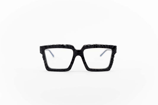 Kuboraum Occhiali da vista Nero / Acetato / Squadrato Kuboraum Maske K26 BM HW: occhiale in acetato nero squadrato da vista
