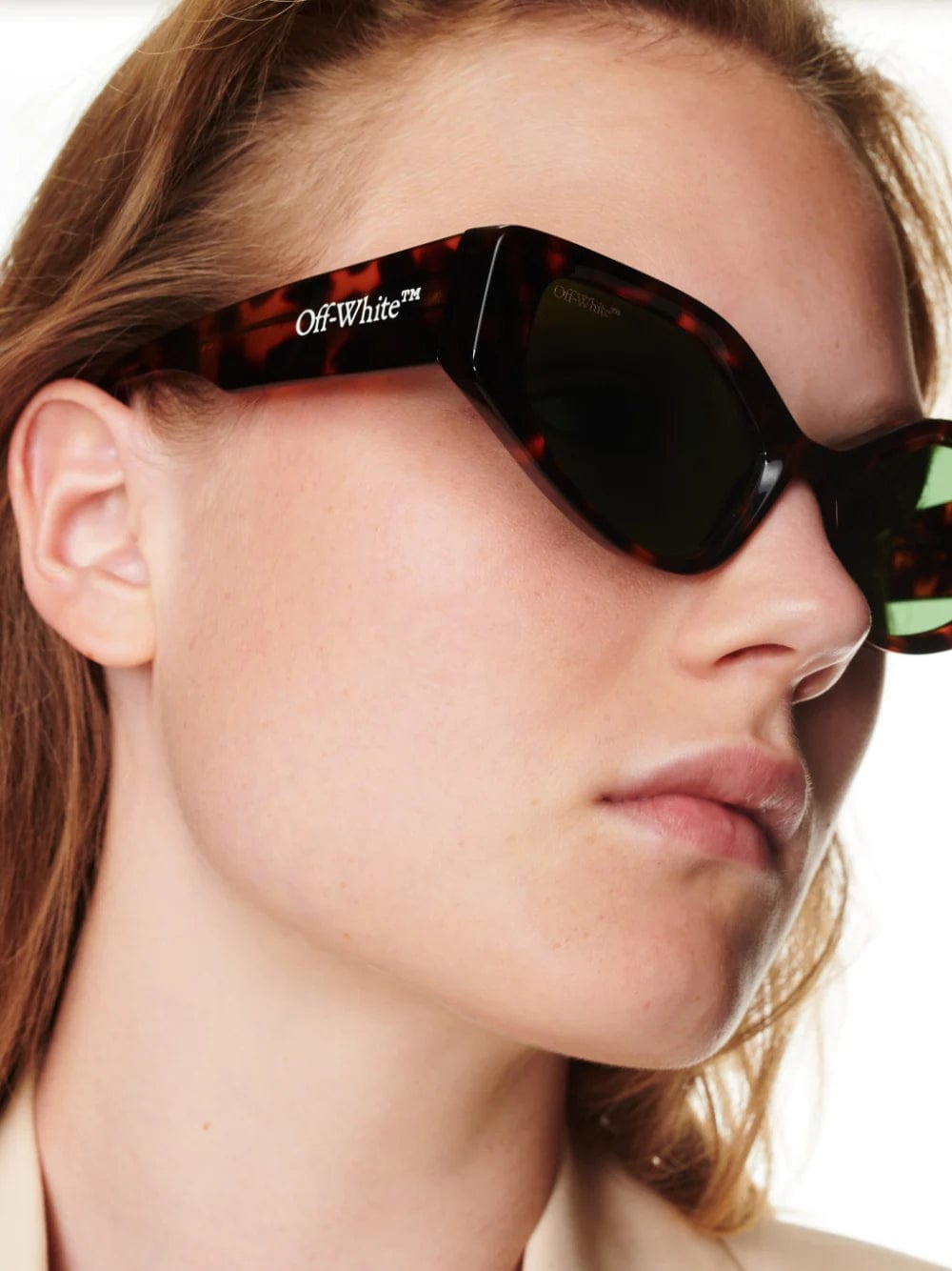 Off-White: Memphis havana brown sunglasses