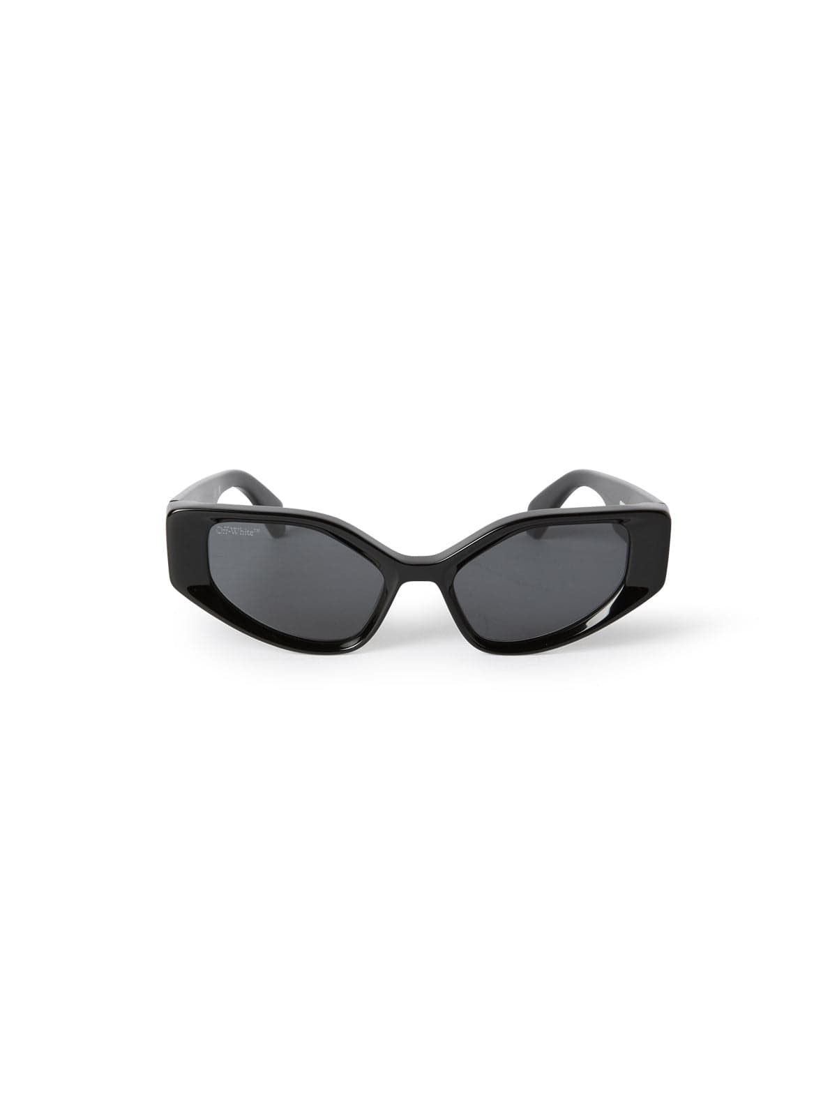 Off-White™ Occhiali da sole Nero / Pentagonale / Acetato di cellulosa Off-White: Occhiali Da Sole Memphis neri con lente fumo