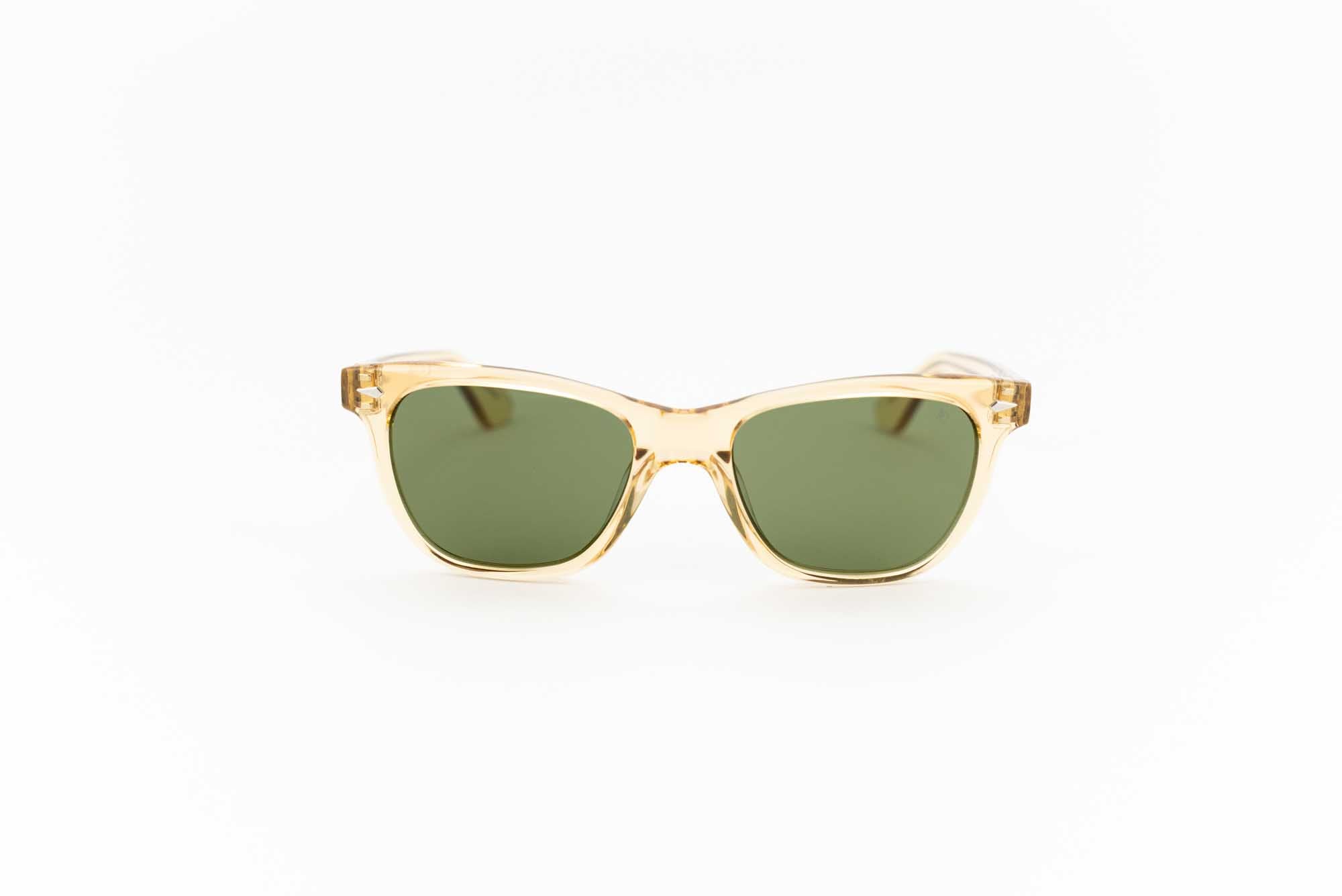 American Optical Saratoga: wayfarer model glasses in champagne-colored  acetate