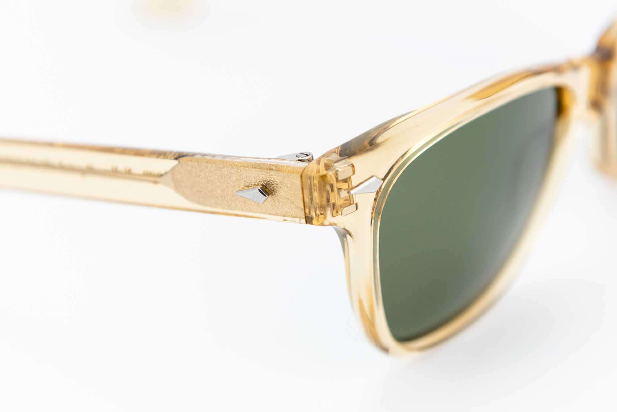 American Optical Saratoga: wayfarer model glasses in champagne