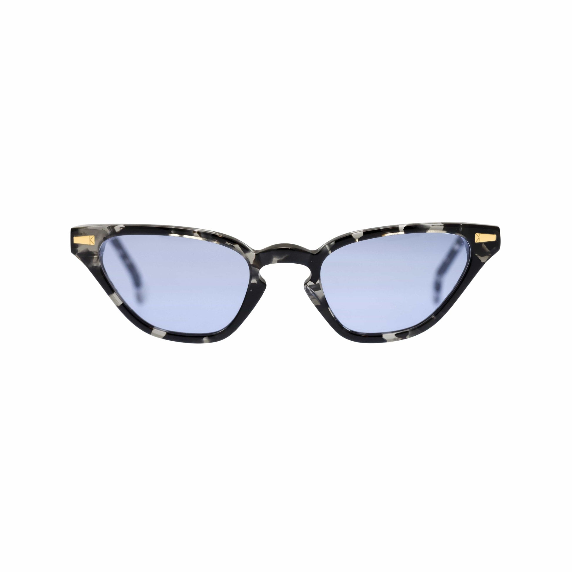 Kyme: Alessandra - Spectaclo.com - eyewear store - Occhiali da sole - Camouflage nero / Rettangolare / 46