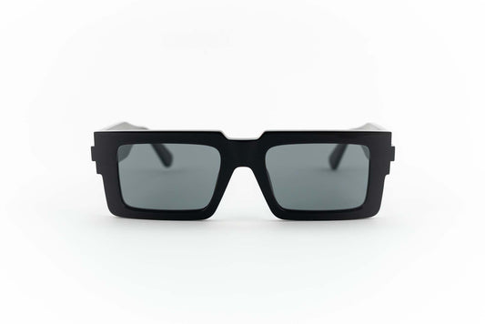 Marcelo Burlon occhiale da sole Tineo black 1007 - Spectaclo.com - eyewear store - Occhiali da sole - 52 / Nero / Rettangolare