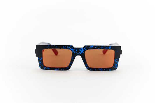 Marcelo Burlon occhiale da sole Tineo blue havana 4925 - Spectaclo.com - eyewear store - Occhiali da sole - 52 / Blu avana / Rettangolare