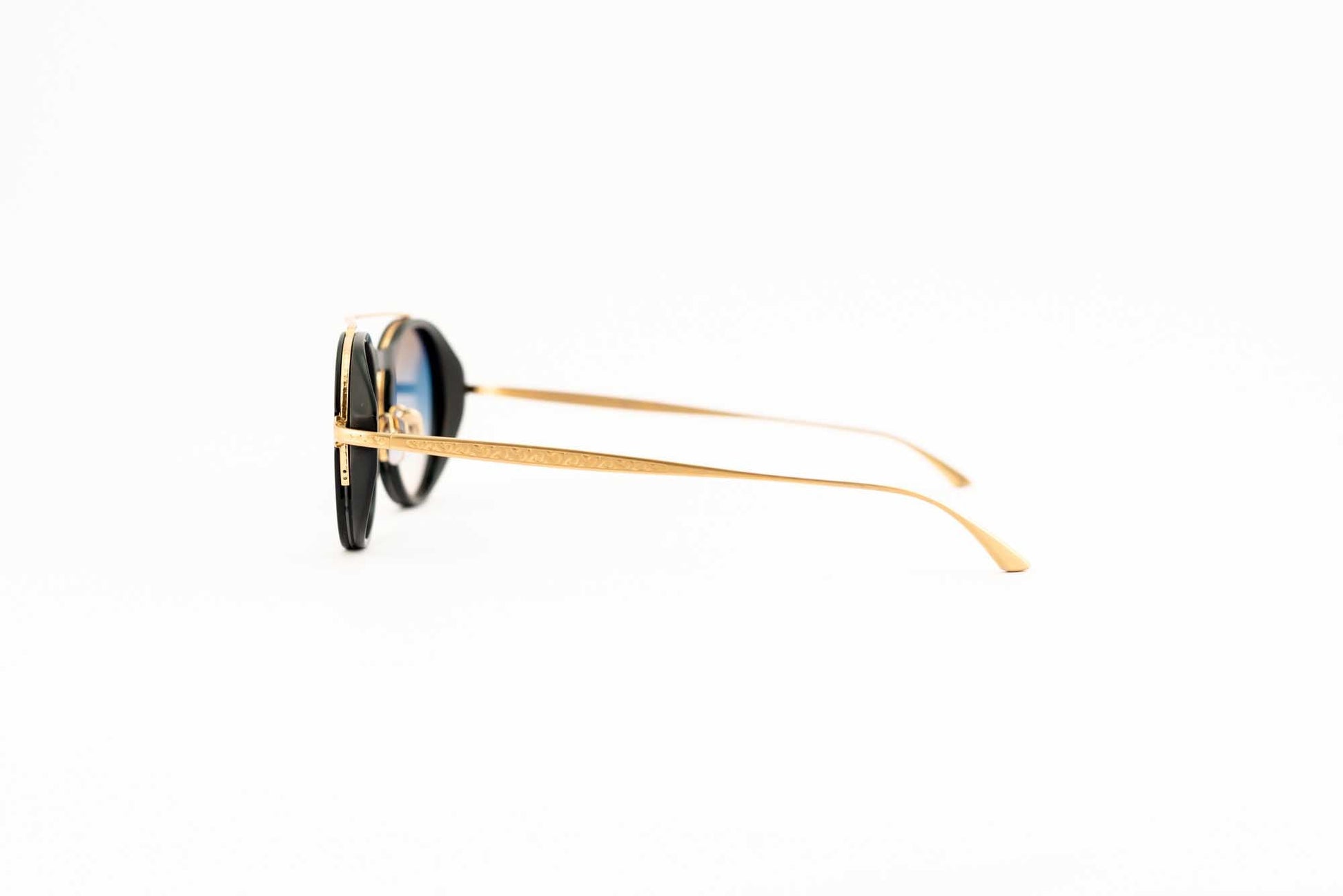 Occhiale da sole Masunaga K-3: Sirius Black/Gold #19 - Spectaclo.com - eyewear store - Occhiali da sole -