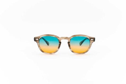 MOSCOT: LEMTOSH BROWN ASH - Spectaclo.com - eyewear store - Occhiali da sole - 46 / Marrone / Ovale